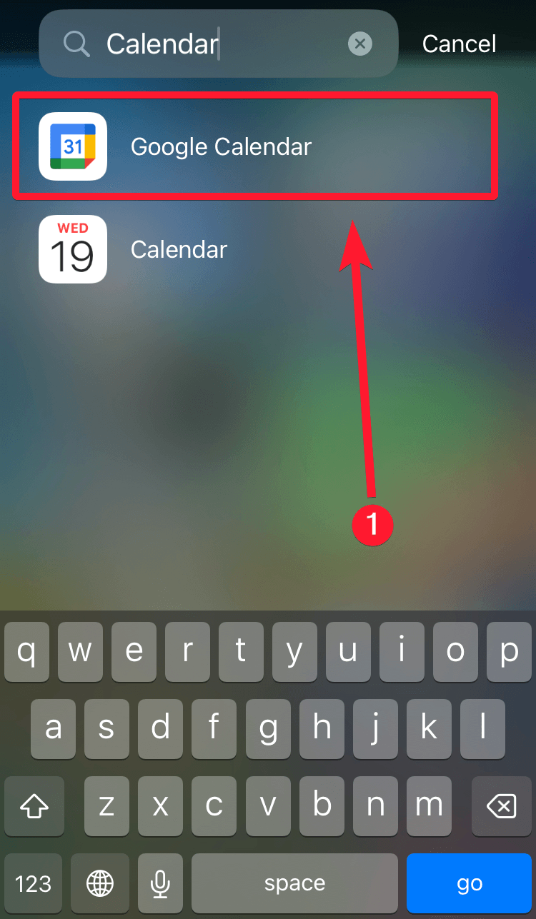 Open Google Calendar app